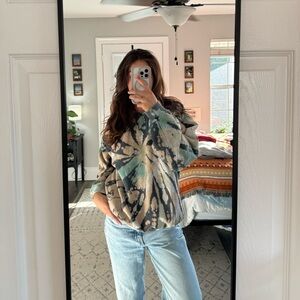 Urban Outfitters Multi-color Tie Dye Crew Neck